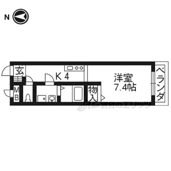 グラン上桂 301｜京都府京都市西京区上桂北ノ口町(賃貸アパート1R・3階・27.20㎡)の写真 その2