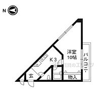 京都府京都市右京区御室竪町（賃貸マンション1K・2階・29.70㎡） その2