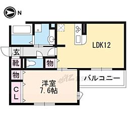 ラネージュ 1LDKの間取図画像