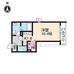 ShaMaison・Diario 1Kの間取図画像