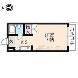 ハイツ62 1Kの間取図画像
