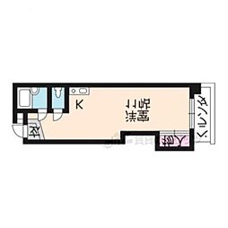 キャピタル寺町ビル 1Kの間取図画像