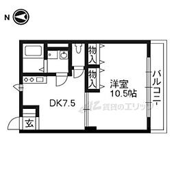 ディ・リモーネ 1DKの間取図画像