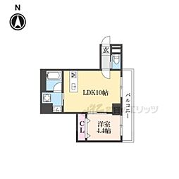 HaleLuana東山 1LDKの間取図画像