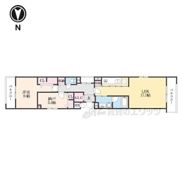 京都府京都市中京区高倉通六角下る和久屋町(賃貸マンション2LDK・2階・74.27㎡)の写真 その2