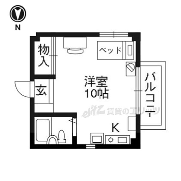 Ｊ・ＦＡＣＴＯＲＹ A｜京都府京都市左京区山端川端町(賃貸マンション1R・1階・21.60㎡)の写真 その2