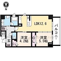 ルッソ烏丸五条 302 ｜ 京都府京都市下京区上平野町（賃貸マンション2LDK・3階・52.84㎡） その1