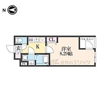 京都府京都市左京区田中上大久保町（賃貸マンション1K・2階・25.68㎡） その2