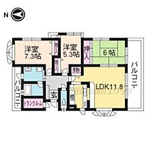 京都府京都市北区小山北玄以町（賃貸マンション3LDK・1階・78.54㎡） その2