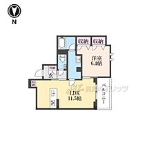 京都府京都市中京区西ノ京車坂町（賃貸マンション1LDK・3階・45.91㎡） その2