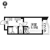 京都府京都市下京区西洞院通松原下ル永倉町（賃貸マンション1K・5階・20.00㎡） その1