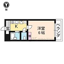 京都府京都市北区上賀茂蝉ヶ垣内町（賃貸マンション1K・4階・19.00㎡） その2