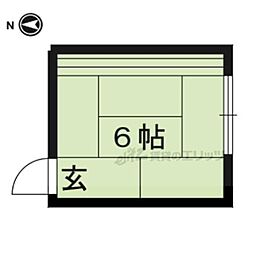 ディアスグリーンホンマチ ワンルームの間取図画像
