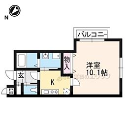 エルファロ 1Kの間取図画像