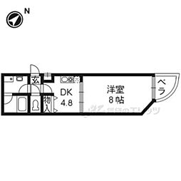 エンゼルコート 1DKの間取図画像