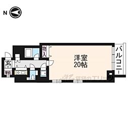リベルタス御池 1Kの間取図画像