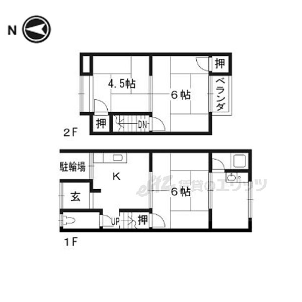 京都府京都市伏見区桃山町泰長老(賃貸一戸建3DK・1階・44.05㎡)の写真 その2