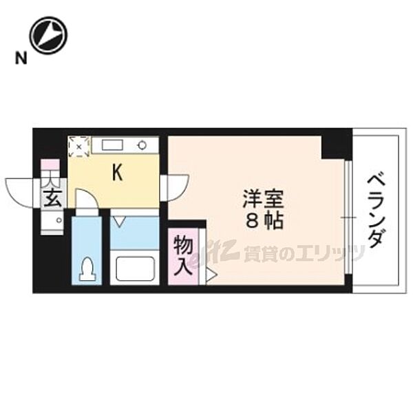 滋賀県草津市笠山４丁目(賃貸マンション1K・3階・23.31㎡)の写真 その2