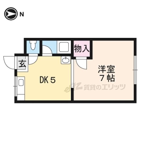 滋賀県大津市和邇今宿(賃貸マンション1DK・3階・23.00㎡)の写真 その2