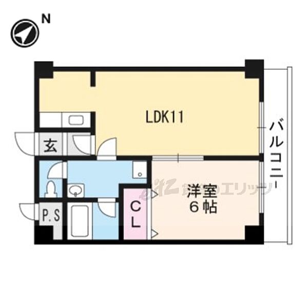 滋賀県大津市今堅田２丁目(賃貸アパート1LDK・2階・39.68㎡)の写真 その2