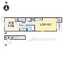 滋賀県彦根市古沢町（賃貸アパート1LDK・2階・43.79㎡） その2