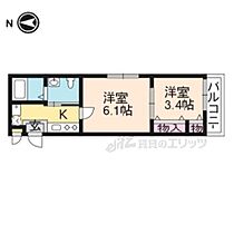 京都府京都市下京区卜味金仏町（賃貸マンション2K・2階・26.93㎡） その2