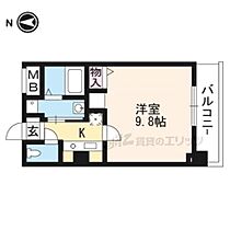 京都府京都市山科区東野北井ノ上町（賃貸マンション1K・5階・26.77㎡） その2