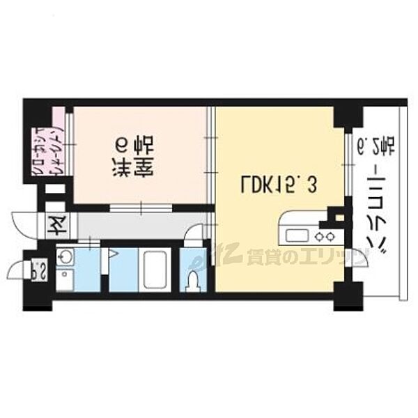 ル・マノワール 503｜滋賀県栗東市綣１丁目(賃貸マンション1LDK・5階・51.28㎡)の写真 その2