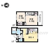 アルテ山科 105 ｜ 京都府京都市山科区東野中井ノ上町（賃貸マンション2LDK・1階・51.44㎡） その2