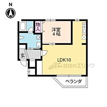 PARK HILLS OYAKE VILLA 3 101 ｜ 京都府京都市山科区大宅御所田町（賃貸マンション1LDK・1階・36.30㎡） その1