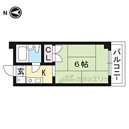 ハイツコワフュール 1Kの間取図画像