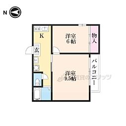 ザクセル 2Kの間取図画像