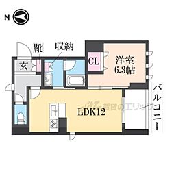 日々是好日 1LDKの間取図画像