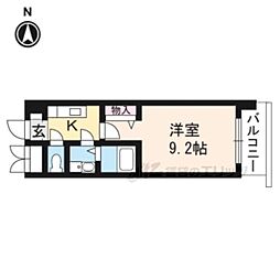 メゾン・イーグル 1Kの間取図画像