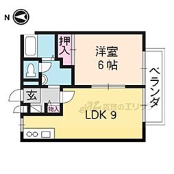 ハイツ・モン・ペール 1LDKの間取図画像