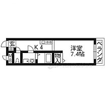 グラン上桂 106 ｜ 京都府京都市西京区上桂北ノ口町（賃貸アパート1R・1階・27.20㎡） その2