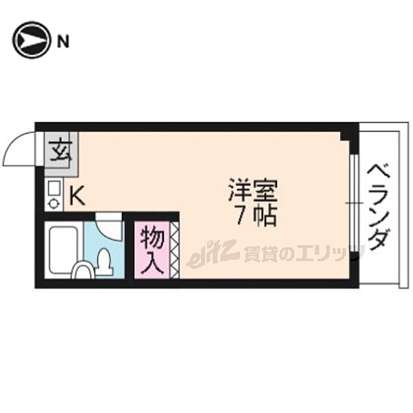 エアリアル太秦 303｜京都府京都市右京区太秦一ノ井町(賃貸マンション1R・3階・17.08㎡)の写真 その2