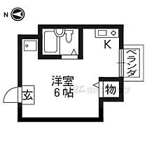 パンプキンハウス 202 ｜ 京都府京都市右京区宇多野馬場町（賃貸アパート1R・2階・14.00㎡） その2