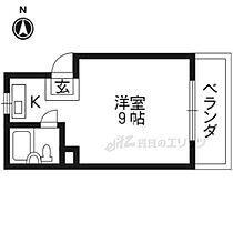 サンライズ嵯峨  ｜ 京都府京都市右京区嵯峨中山町（賃貸マンション1R・2階・16.46㎡） その2