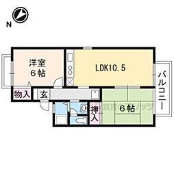 トゥインクル2B棟 2LDKの間取図画像