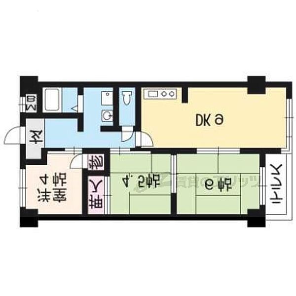 アップス嵯峨野 202｜京都府京都市右京区嵯峨野千代ノ道町(賃貸マンション3LDK・2階・59.00㎡)の写真 その2