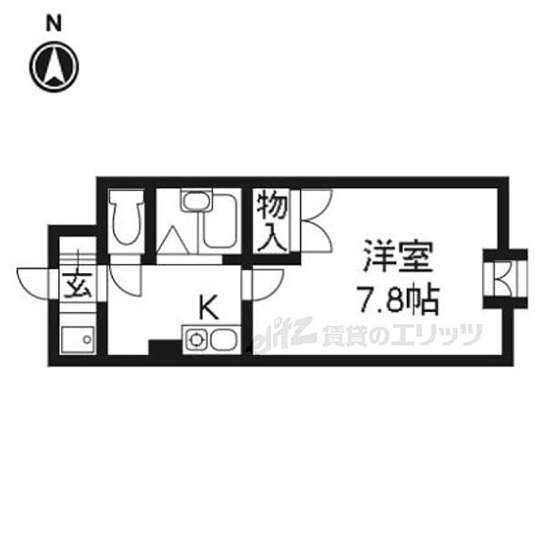 Ｄ’ｓ　ＬＹＲＡ 306｜京都府京都市右京区西院西寿町(賃貸マンション1K・3階・20.00㎡)の写真 その2