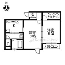 京都府京都市右京区西院坤町（賃貸マンション1DK・4階・42.42㎡） その2