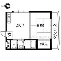 エントピア車折 201 ｜ 京都府京都市右京区嵯峨朝日町（賃貸マンション1DK・2階・30.00㎡） その2