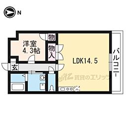 CHERRYBLOSSOMSAGANO 1LDKの間取図画像