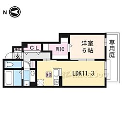 扇山 1LDKの間取図画像