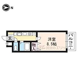レ・タン・ドゥ・ラ・メールCK4 1Kの間取図画像