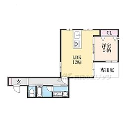 レガリア京都烏丸 1LDKの間取図画像
