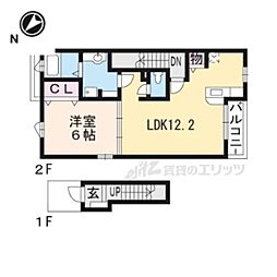 京RANZAN 1LDKの間取図画像