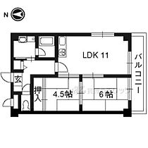 川村ビル 206 ｜ 京都府京都市伏見区南部町（賃貸マンション2LDK・2階・46.00㎡） その2